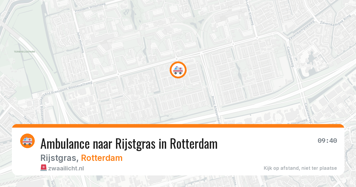 Ambulance naar Rijstgras in Rotterdam — 27 jun 2026