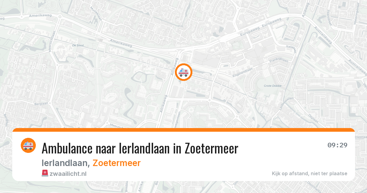 Ambulance naar Ierlandlaan in Zoetermeer — 12 mei 2026