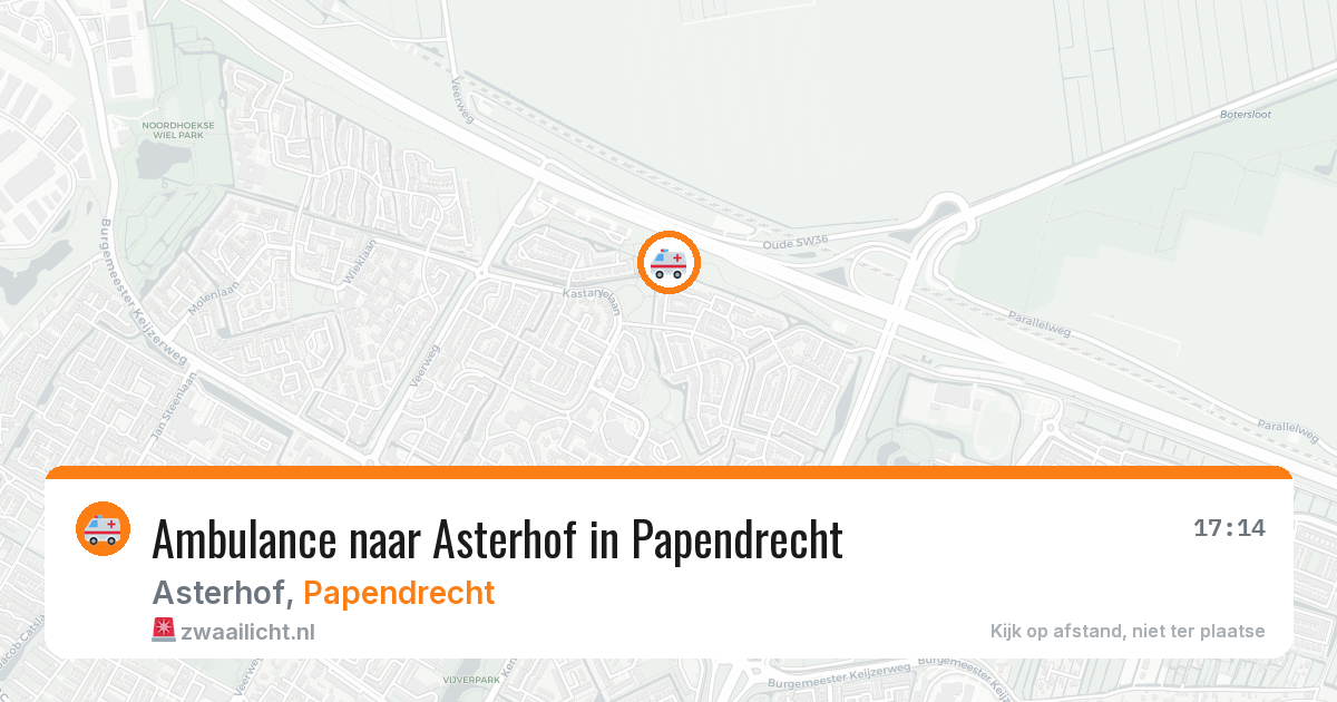 Ambulance naar Asterhof in Papendrecht — 7 jul 2026