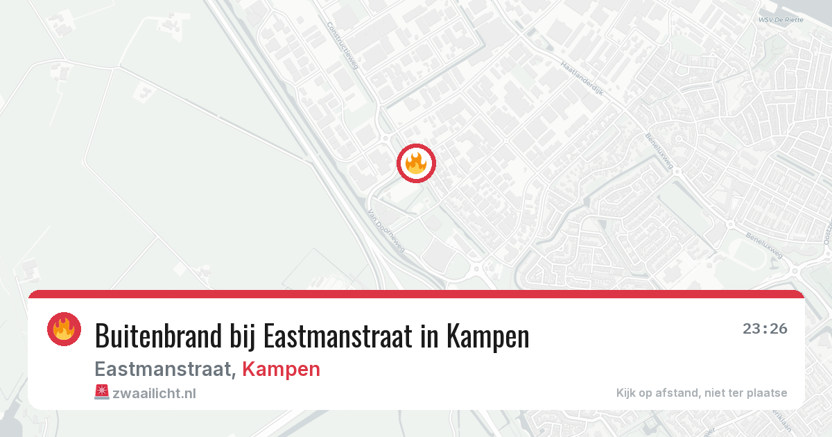 Buitenbrand bij Eastmanstraat in Kampen — 10 jul 2026
