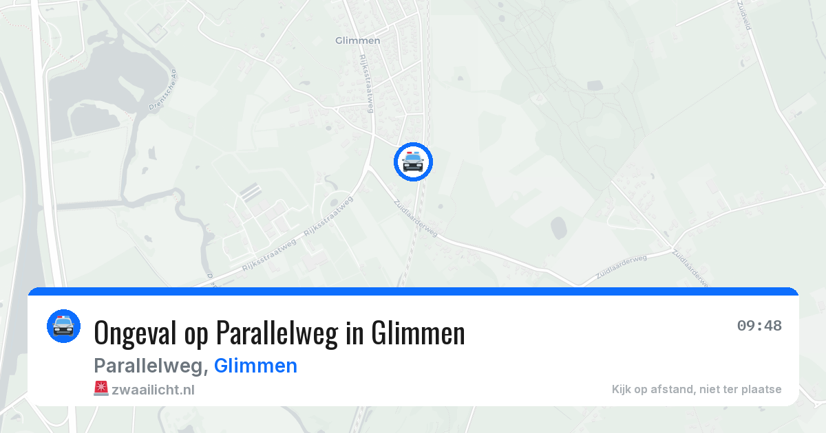 Ongeval op Parallelweg in Glimmen — 30 jul 2026