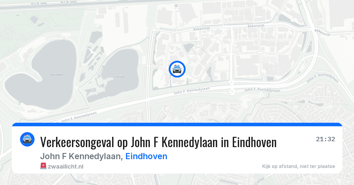 Verkeersongeval op John F Kennedylaan in Eindhoven — 3 jul 2026