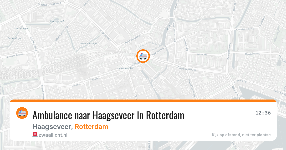 Ambulance naar Haagseveer in Rotterdam — 23 jun 2026