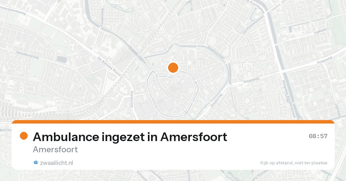 Ambulance ingezet in Amersfoort — 8 feb 2026