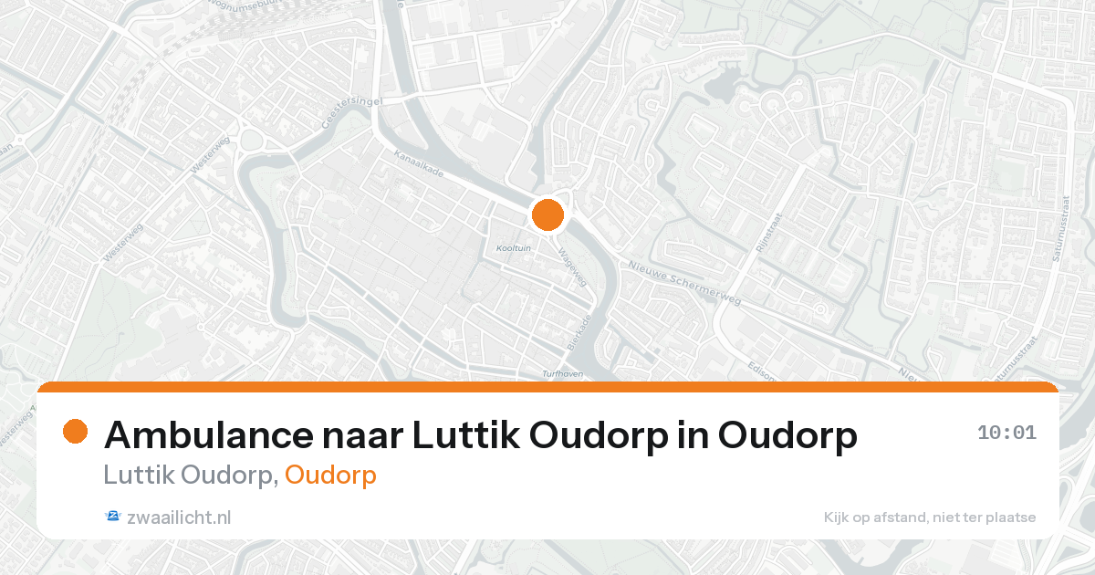 Ambulance naar Luttik Oudorp in Oudorp — 17 aug 2026