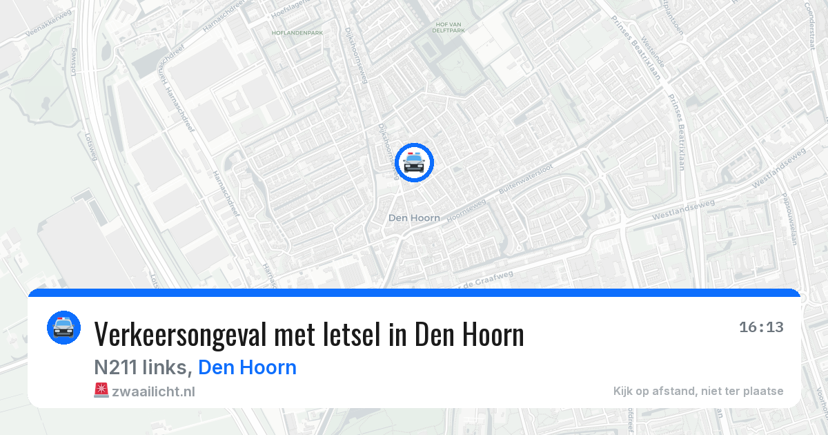 Verkeersongeval met letsel in Den Hoorn — 4 mei 2026