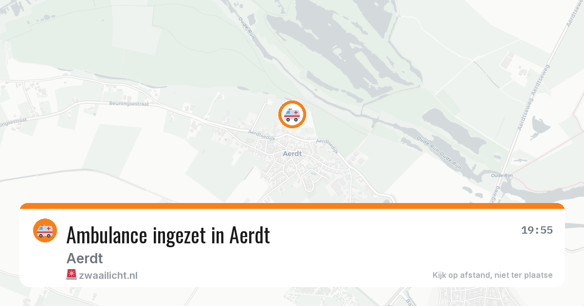 Ambulance ingezet in Aerdt — 5 mrt 2026