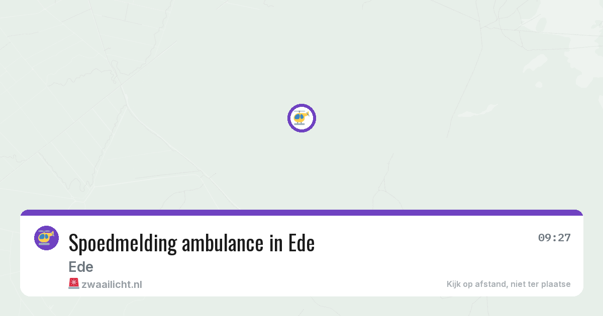Spoedmelding ambulance in Ede — 4 jun 2026