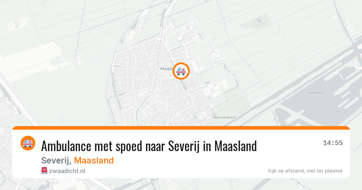 Ambulance met spoed naar Severij in Maasland — 30 jun 2026