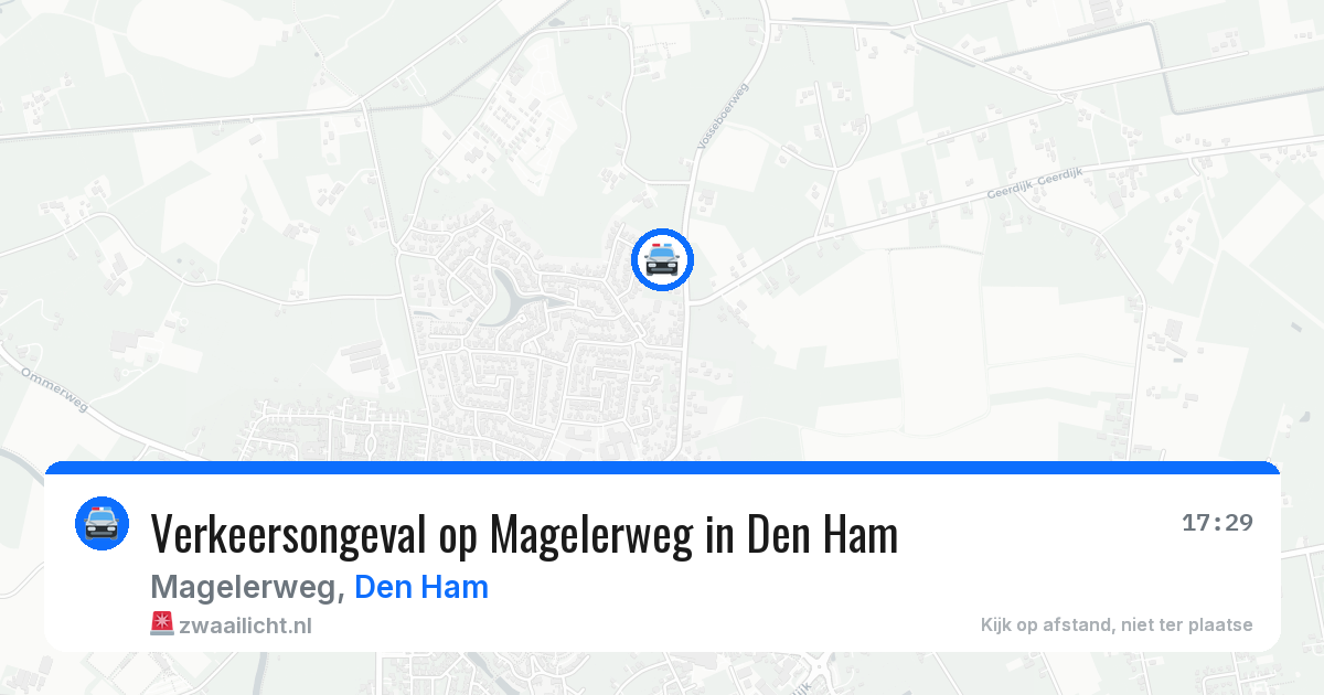Verkeersongeval op Magelerweg in Den Ham — 8 jun 2026