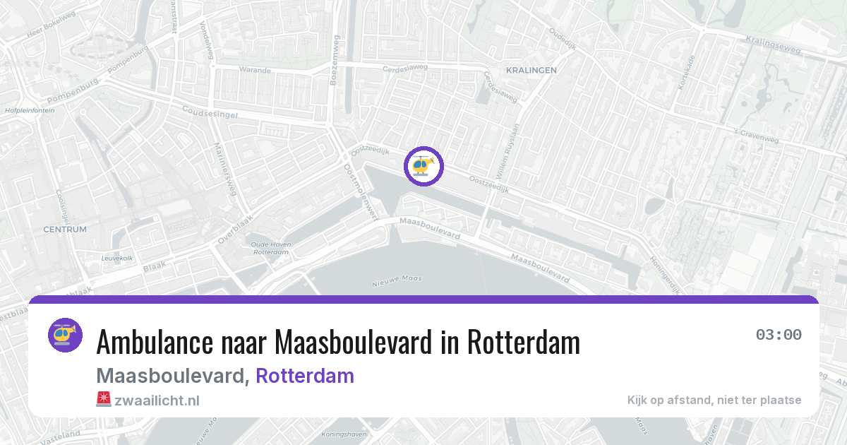Ambulance naar Maasboulevard in Rotterdam — 13 jun 2026