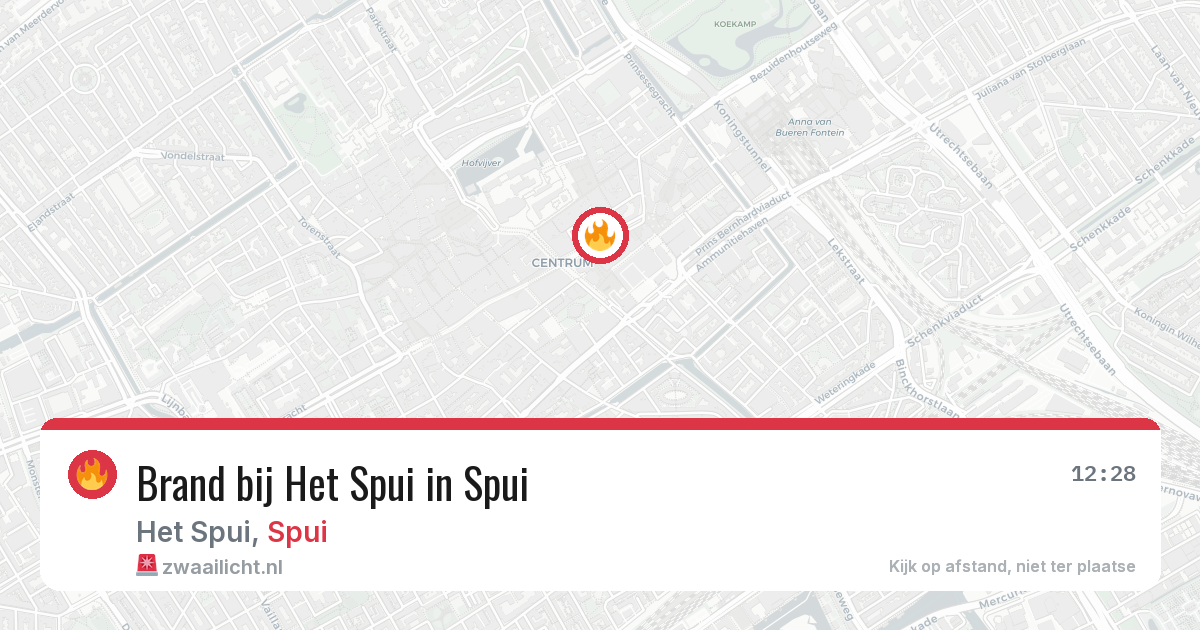 Brand bij Het Spui in Spui — 23 feb 2026