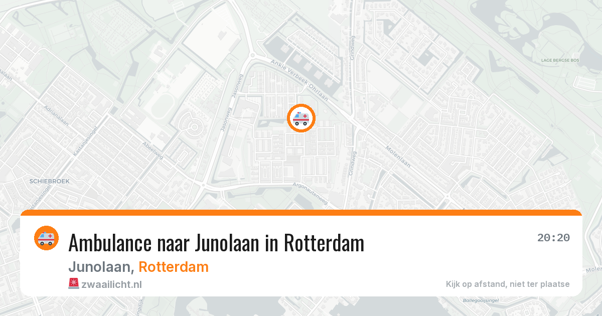 Ambulance naar Junolaan in Rotterdam — 12 jul 2026
