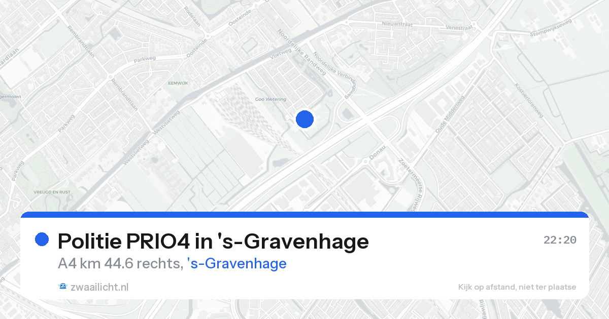 Politie PRIO4 in 's-Gravenhage — 17 aug 2026 | 🚨 Zwaailicht.nl