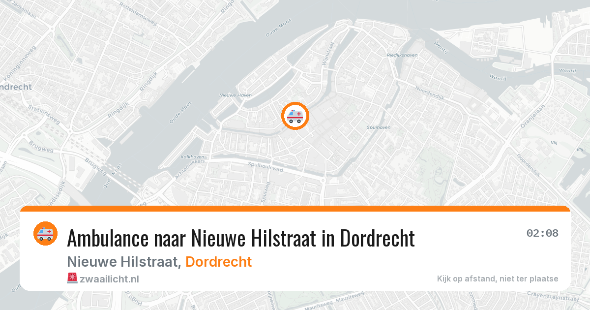 Ambulance naar Nieuwe Hilstraat in Dordrecht — 6 mei 2026
