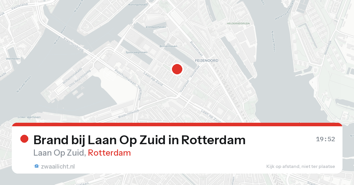 Brand bij Laan Op Zuid in Rotterdam — 15 aug 2026