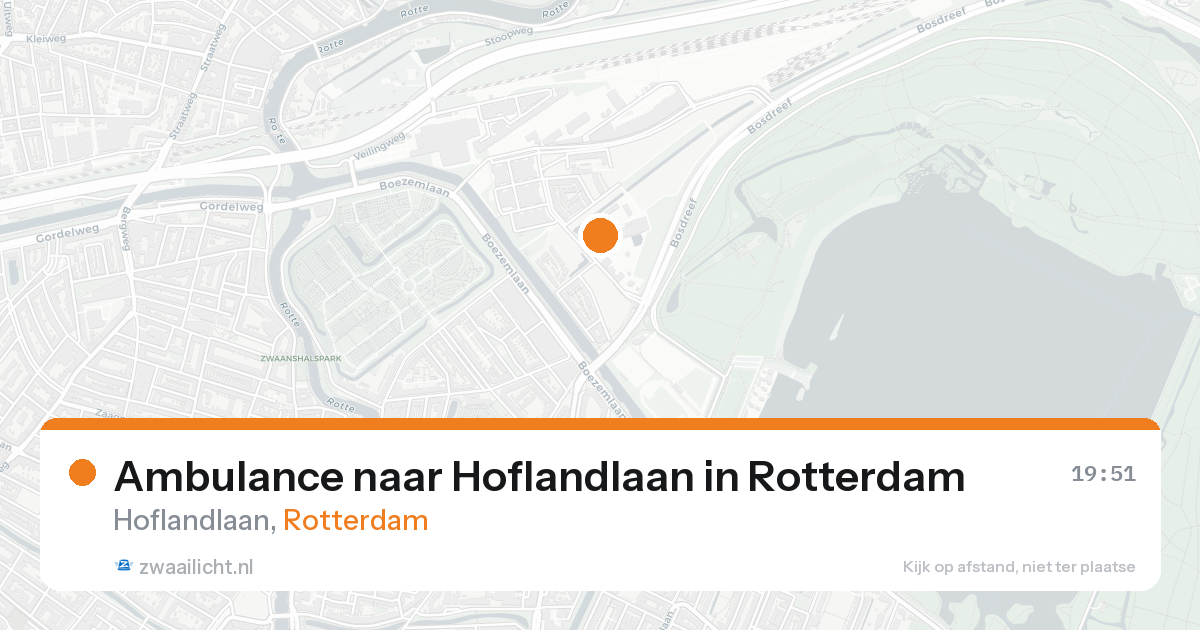 Ambulance naar Hoflandlaan in Rotterdam — 18 aug 2026