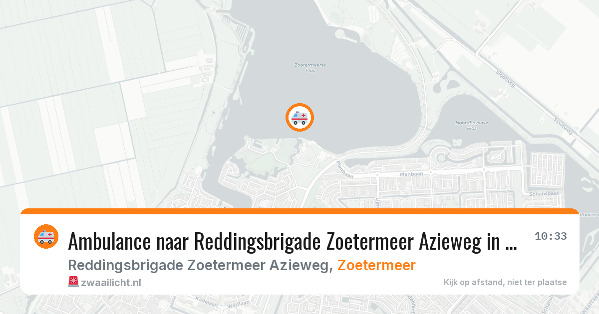Ambulance naar Reddingsbrigade Zoetermeer Azieweg in Zoetermeer — 25 mei 2026