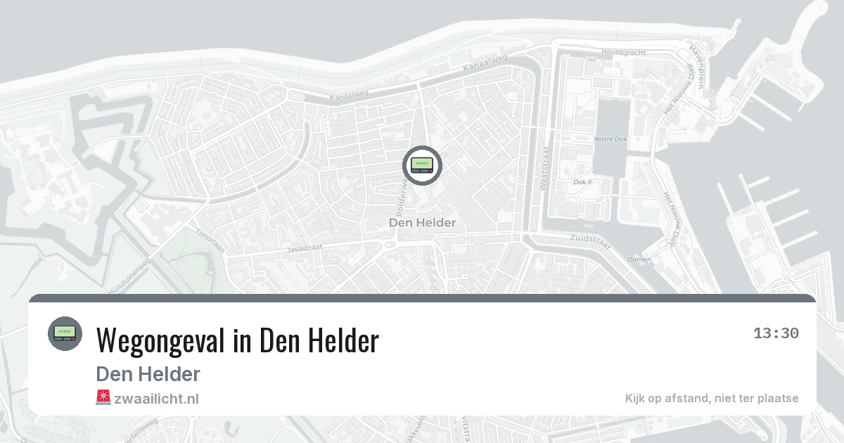 Wegongeval in Den Helder — 2 mrt 2026