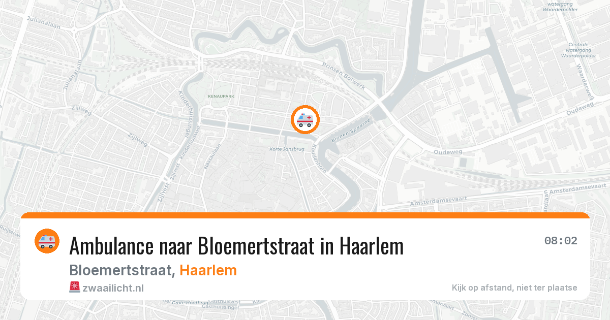 Ambulance naar Bloemertstraat in Haarlem — 27 apr 2026