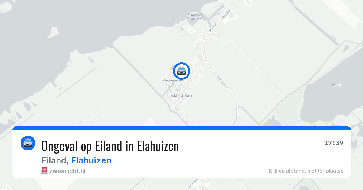 Ongeval op Eiland in Elahuizen — 21 jun 2026