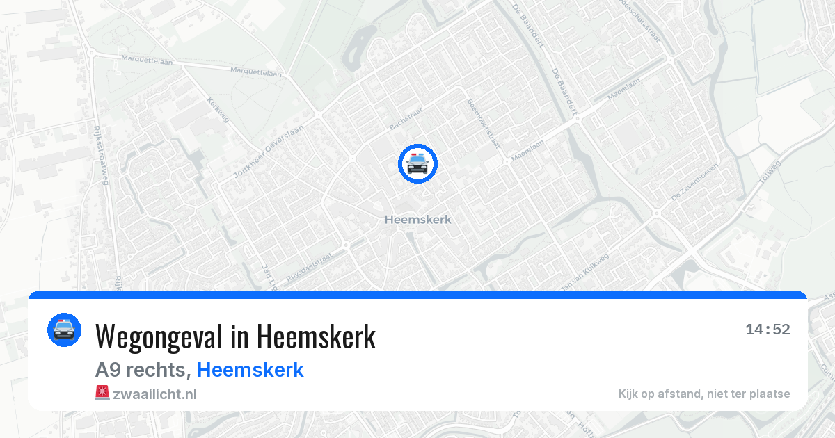 Wegongeval in Heemskerk — 26 mei 2026