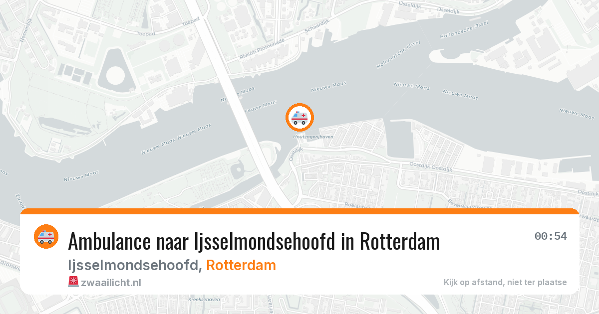 Ambulance naar Ijsselmondsehoofd in Rotterdam — 17 mei 2026