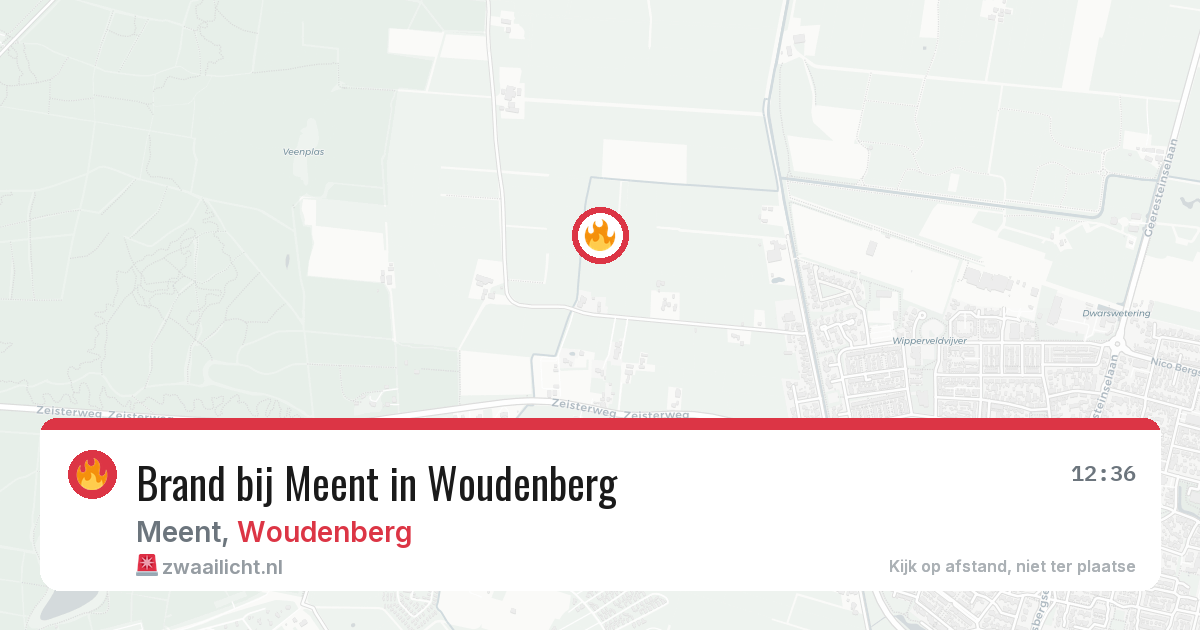 Brand bij Meent in Woudenberg — 2 jun 2026