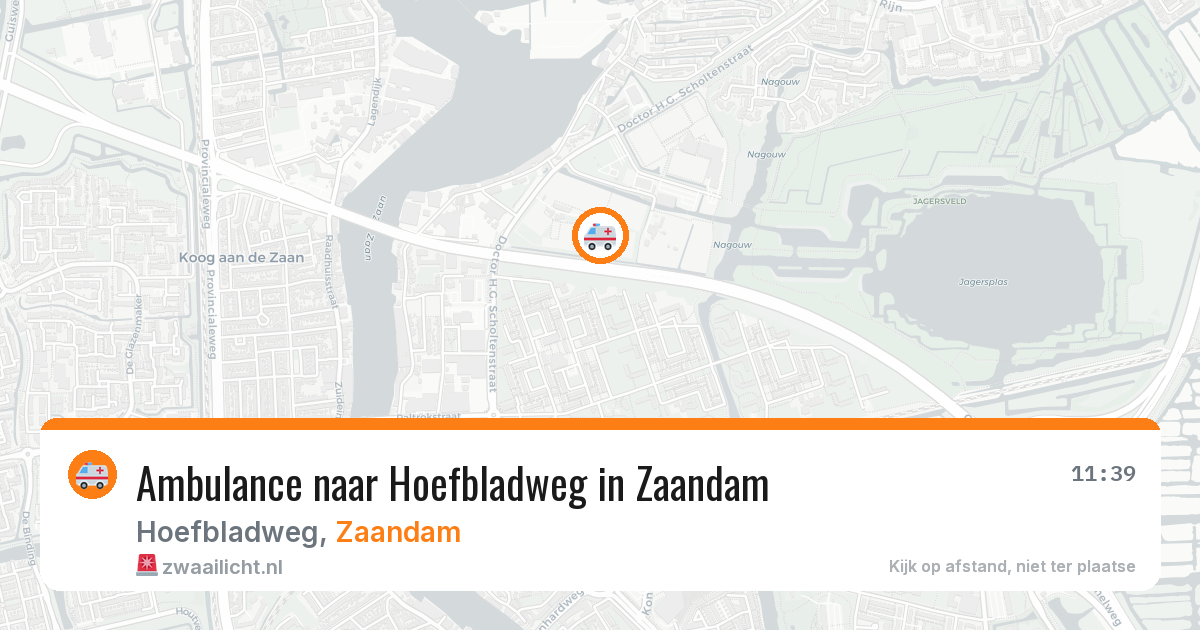Ambulance naar Hoefbladweg in Zaandam — 4 apr 2026