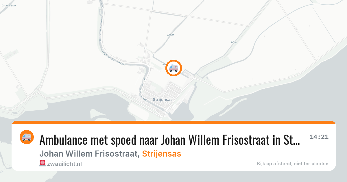 Ambulance met spoed naar Johan Willem Frisostraat in Strijensas — 17 feb 2026