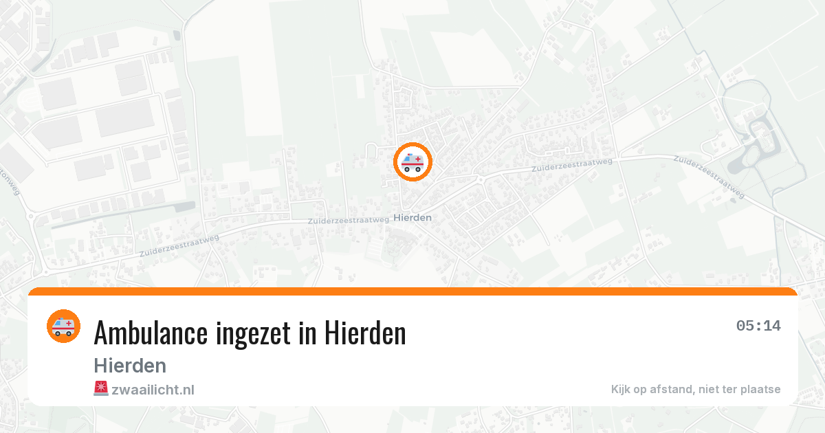 Ambulance ingezet in Hierden — 11 mei 2026