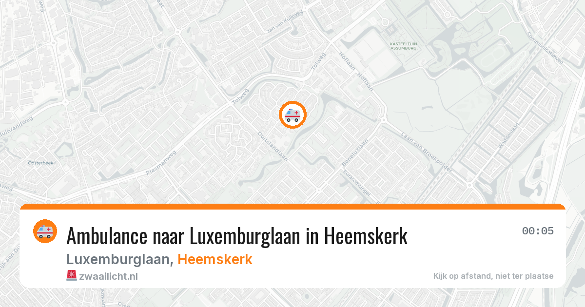 Ambulance naar Luxemburglaan in Heemskerk — 28 jan 2026