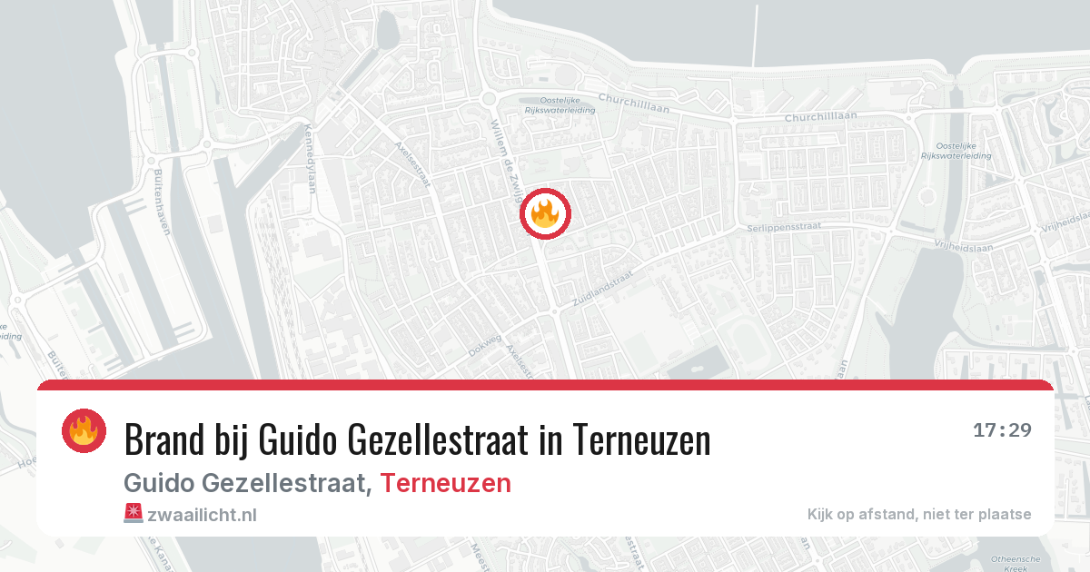 Brand bij Guido Gezellestraat in Terneuzen — 27 mei 2026
