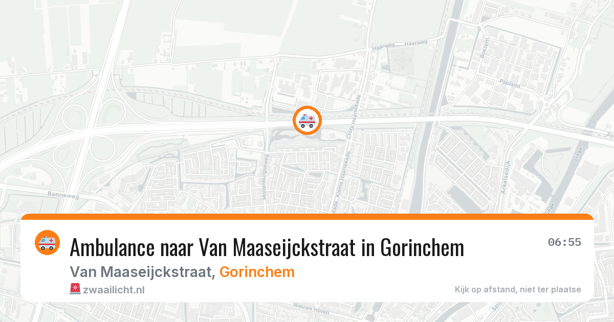 Ambulance naar Van Maaseijckstraat in Gorinchem — 5 jun 2026