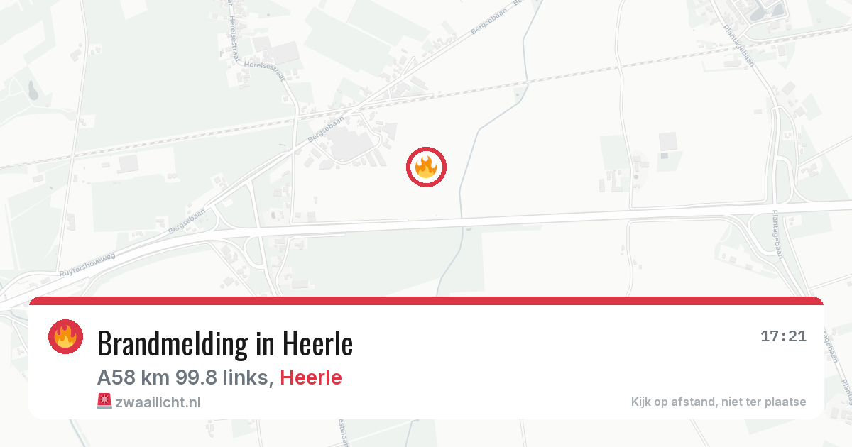 Brandmelding in Heerle — 13 aug 2026