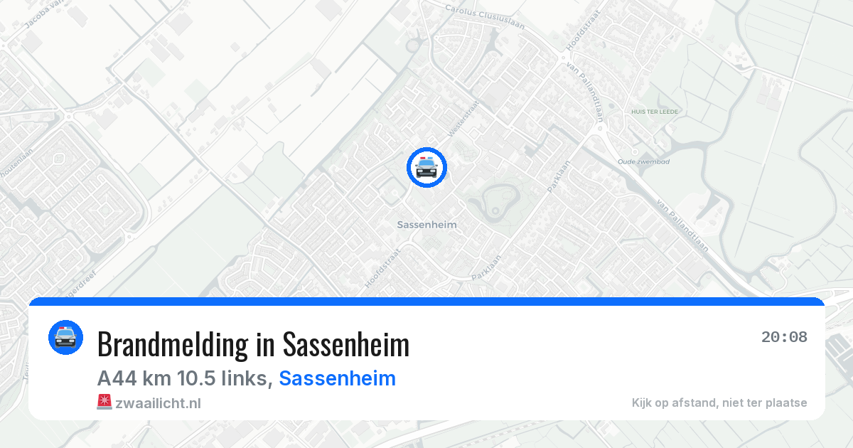 Brandmelding in Sassenheim — 1 apr 2026