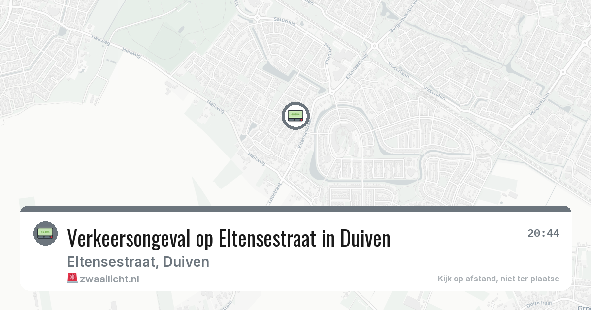 Verkeersongeval op Eltensestraat in Duiven — 3 apr 2026