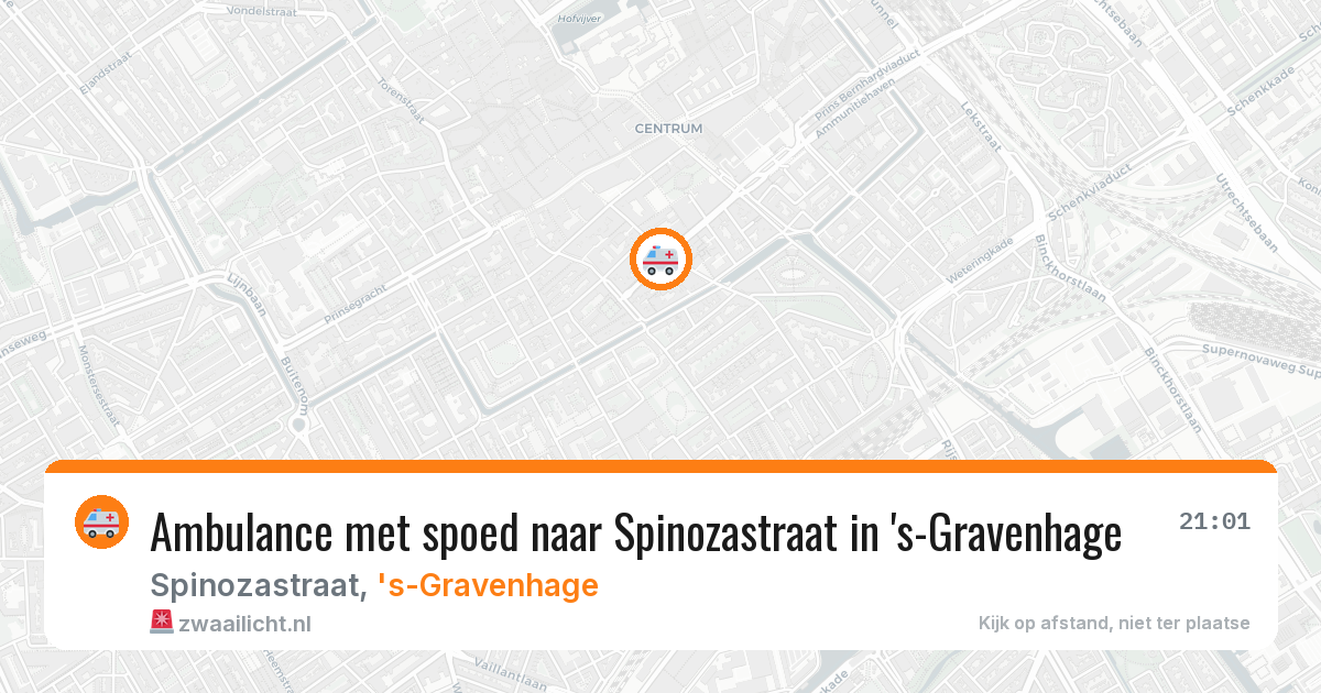 Ambulance met spoed naar Spinozastraat in 's-Gravenhage — 23 apr 2026