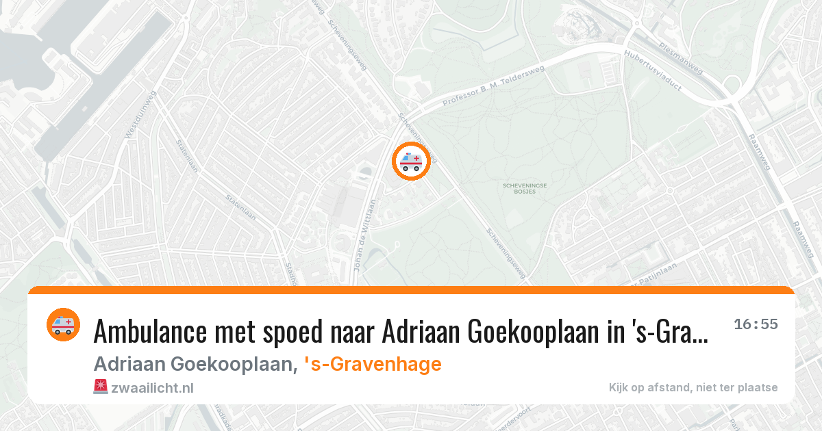 Ambulance met spoed naar Adriaan Goekooplaan in 's-Gravenhage — 20 jun 2026
