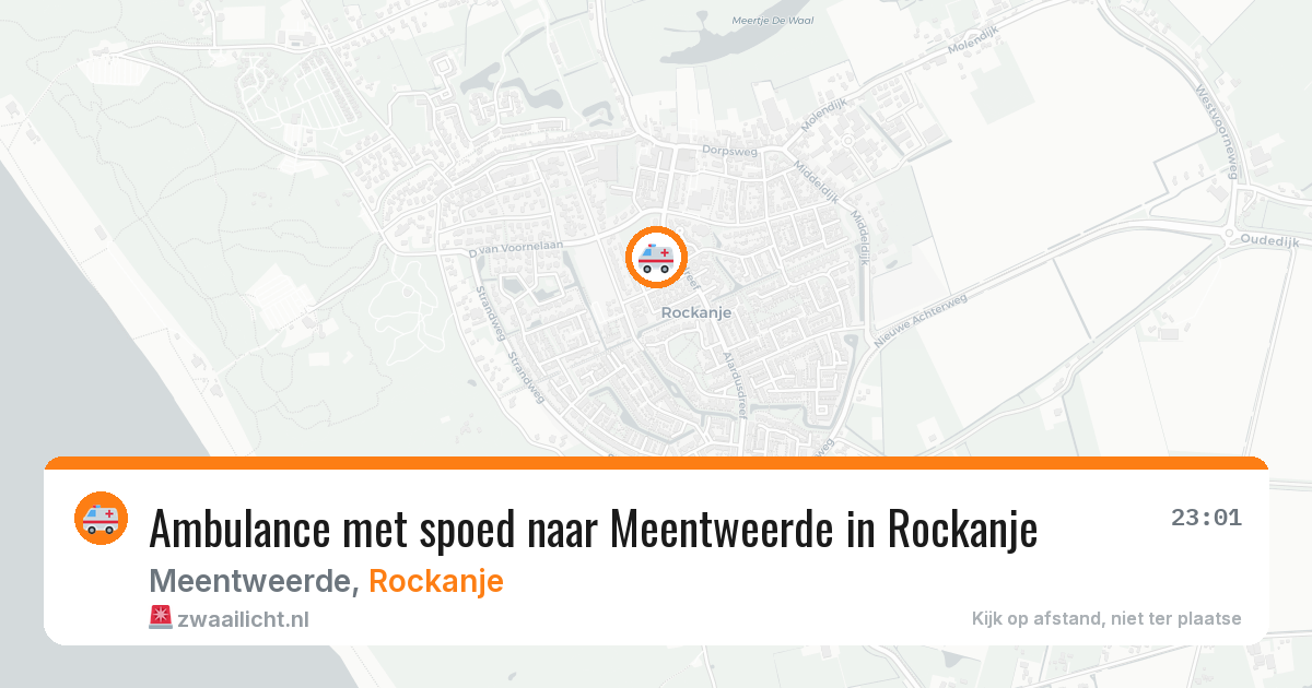 Ambulance met spoed naar Meentweerde in Rockanje — 20 jun 2026