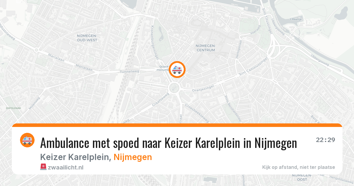 Ambulance met spoed naar Keizer Karelplein in Nijmegen — 3 mrt 2026