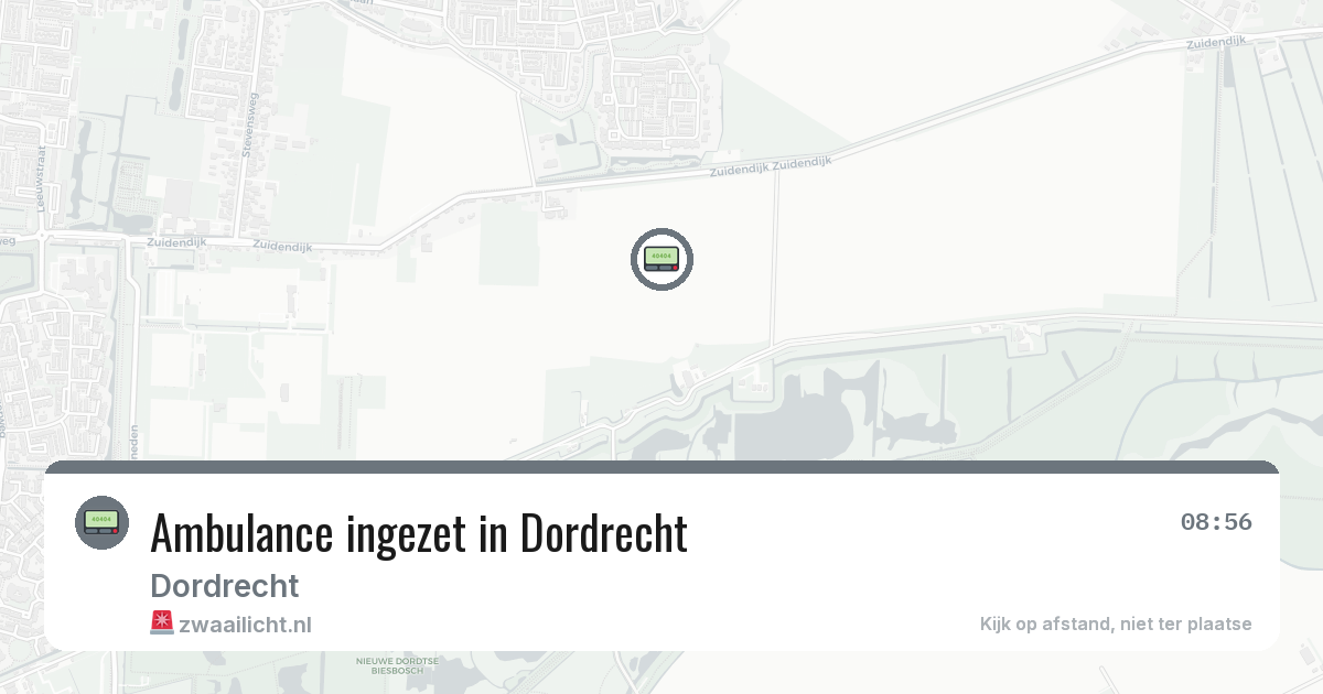 Ambulance ingezet in Dordrecht — 12 aug 2026