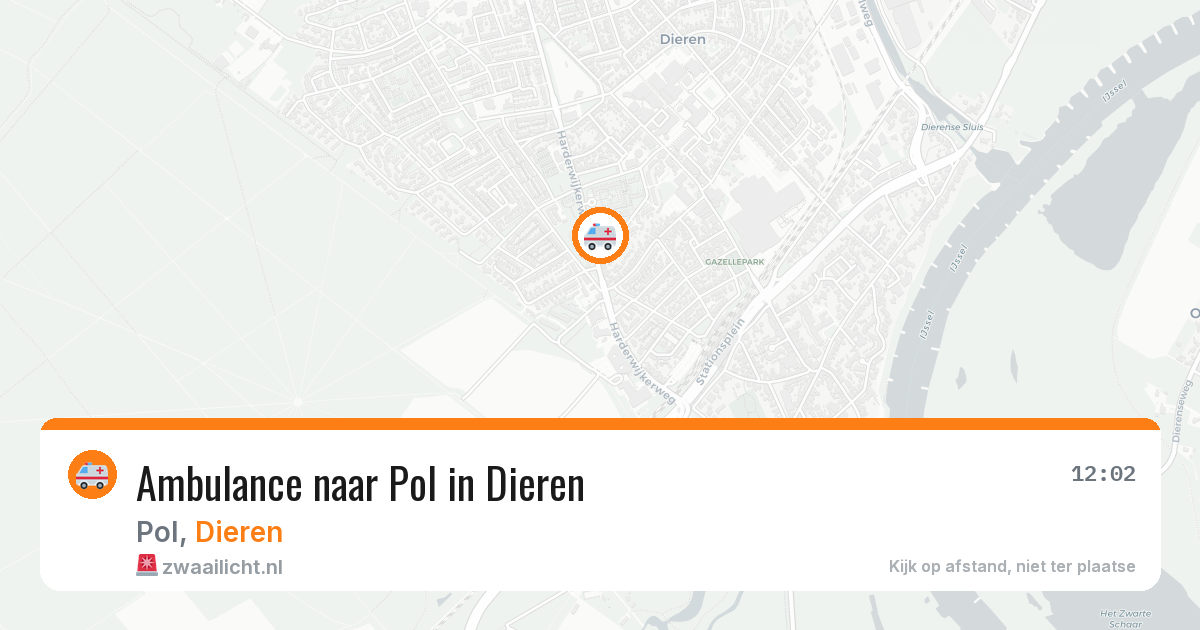 Ambulance naar Pol in Dieren — 21 jun 2026