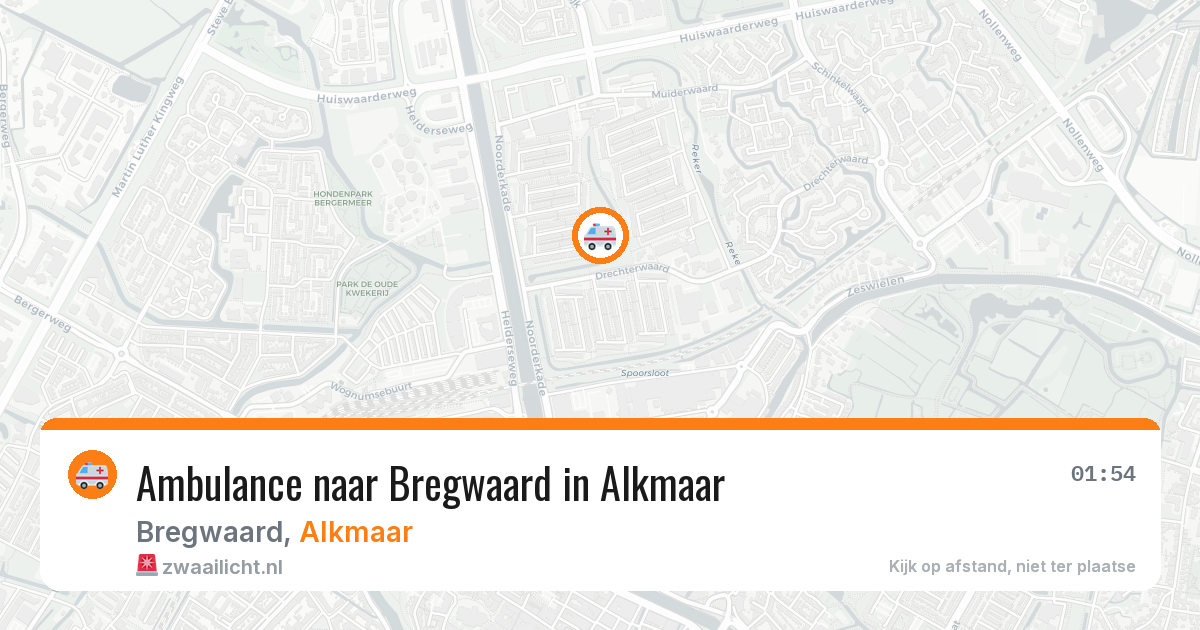 Ambulance naar Bregwaard in Alkmaar — 29 jan 2026