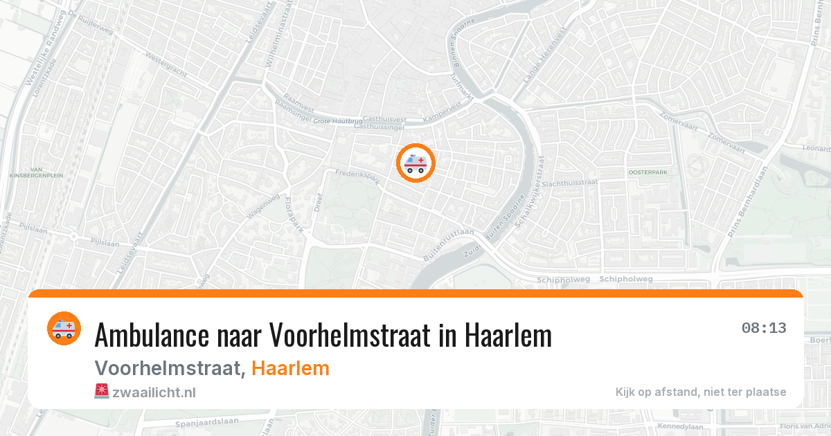 Ambulance naar Voorhelmstraat in Haarlem — 22 mrt 2026