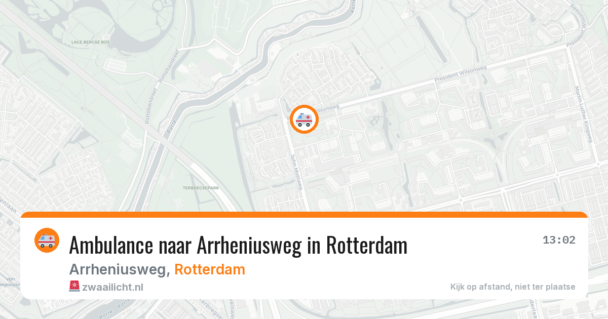 Ambulance naar Arrheniusweg in Rotterdam — 12 mei 2026