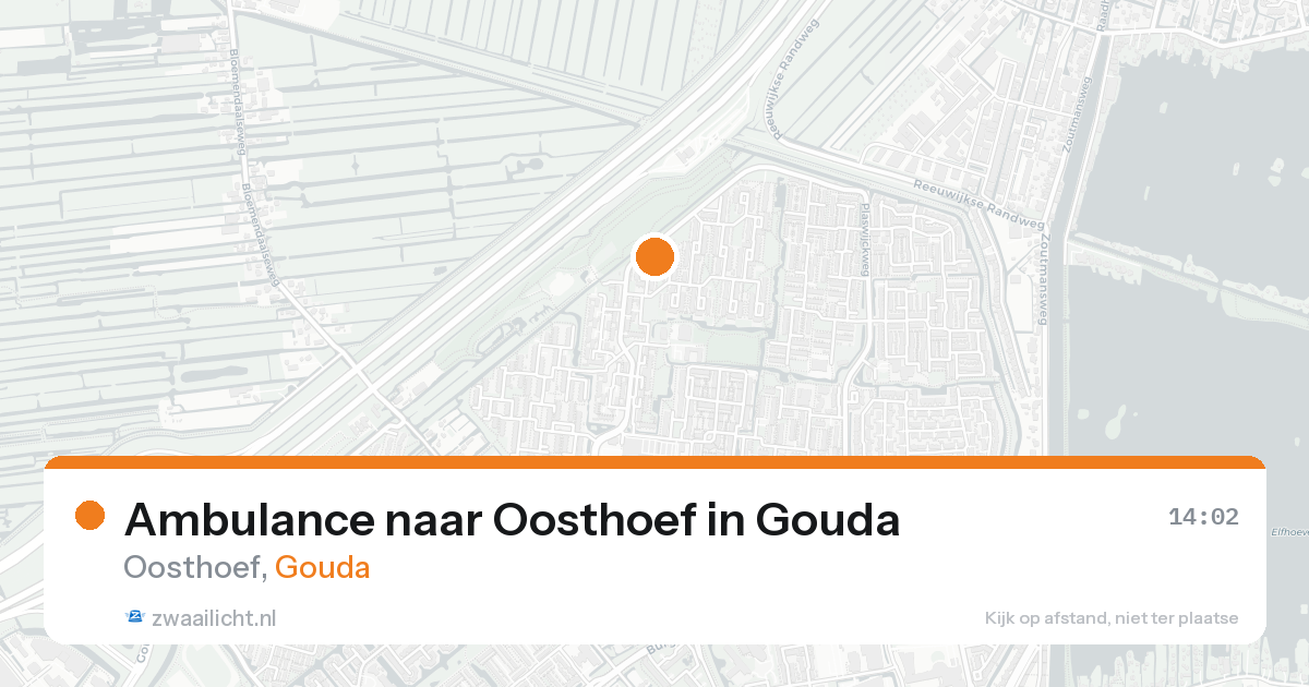 Ambulance naar Oosthoef in Gouda — 15 mei 2026