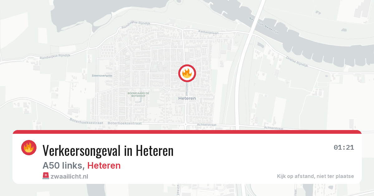 Verkeersongeval in Heteren — 12 jul 2026