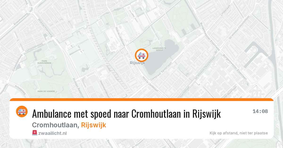 Ambulance met spoed naar Cromhoutlaan in Rijswijk — 7 aug 2026