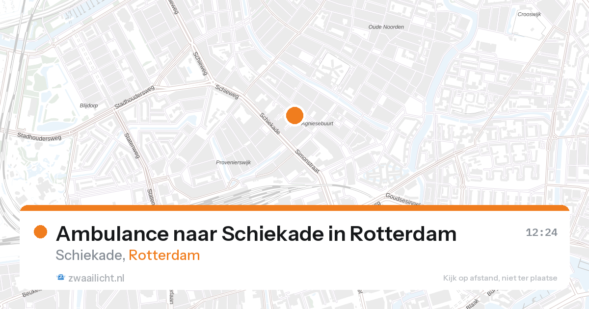 Ambulance naar Schiekade in Rotterdam — 27 aug 2026